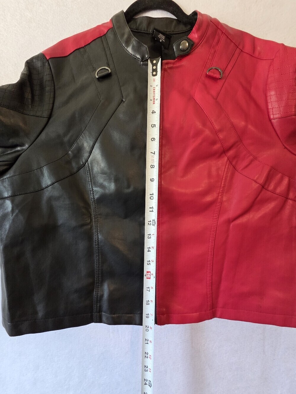 DC Comics (Unisex) Suicide Squad Harley Quinn Live Fast Die Clown Leather Jacket - Picture 11 of 17